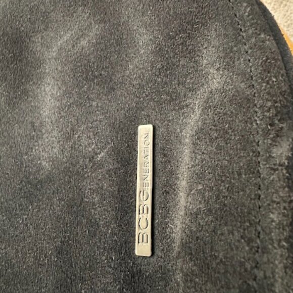 BCBGeneration Suede Tassel Hobo Bag, Fume/Gray - Picture 2 of 10